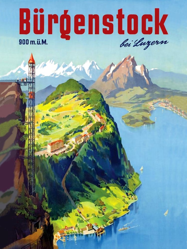 Viewpoint At Burgenstock, Switzerland