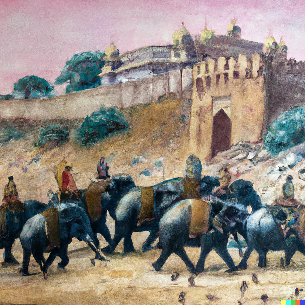Elephant Herd of 1800s