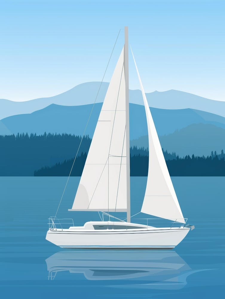 Sailboat On The Lake 5