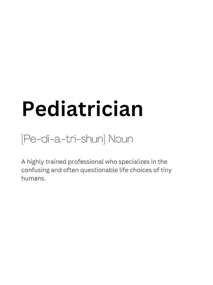 Pediatrician Definition Meaning