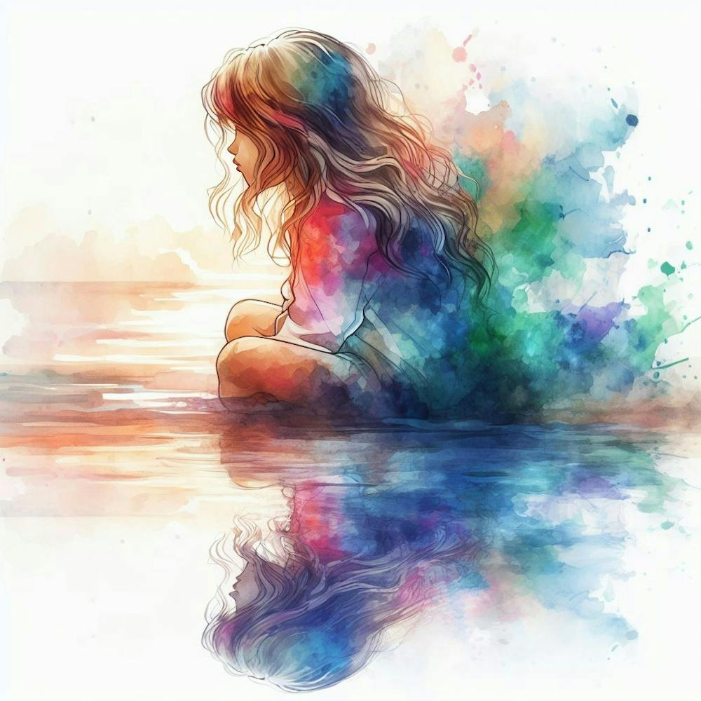 Little Girl In Water