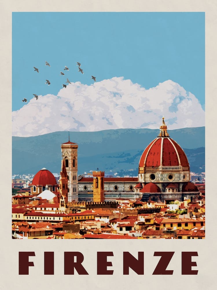 Affiche de voyage Florence Italie