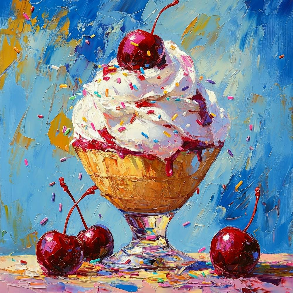 Ice Cream Sundae Art 3