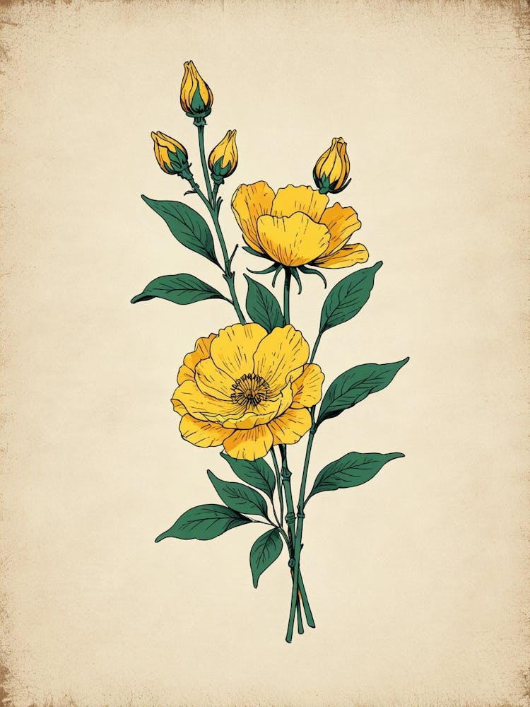 Fleurs Jaunes 1