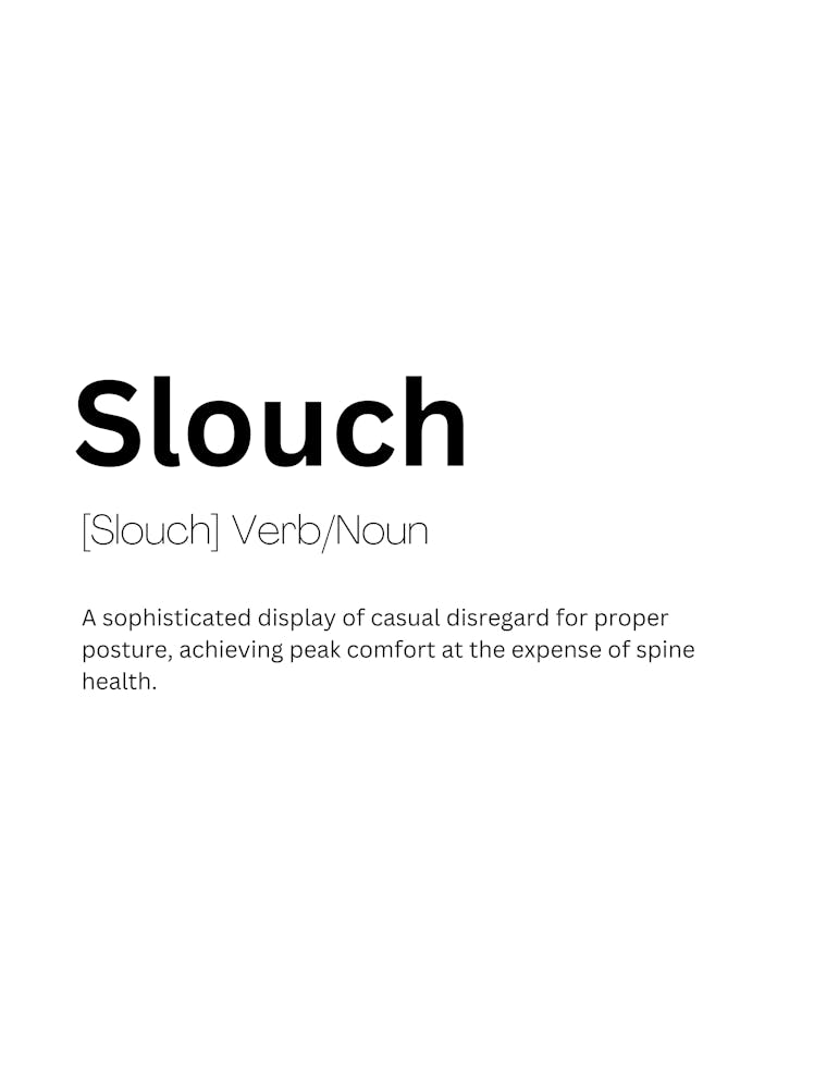 Slouch Definition Bedeutung