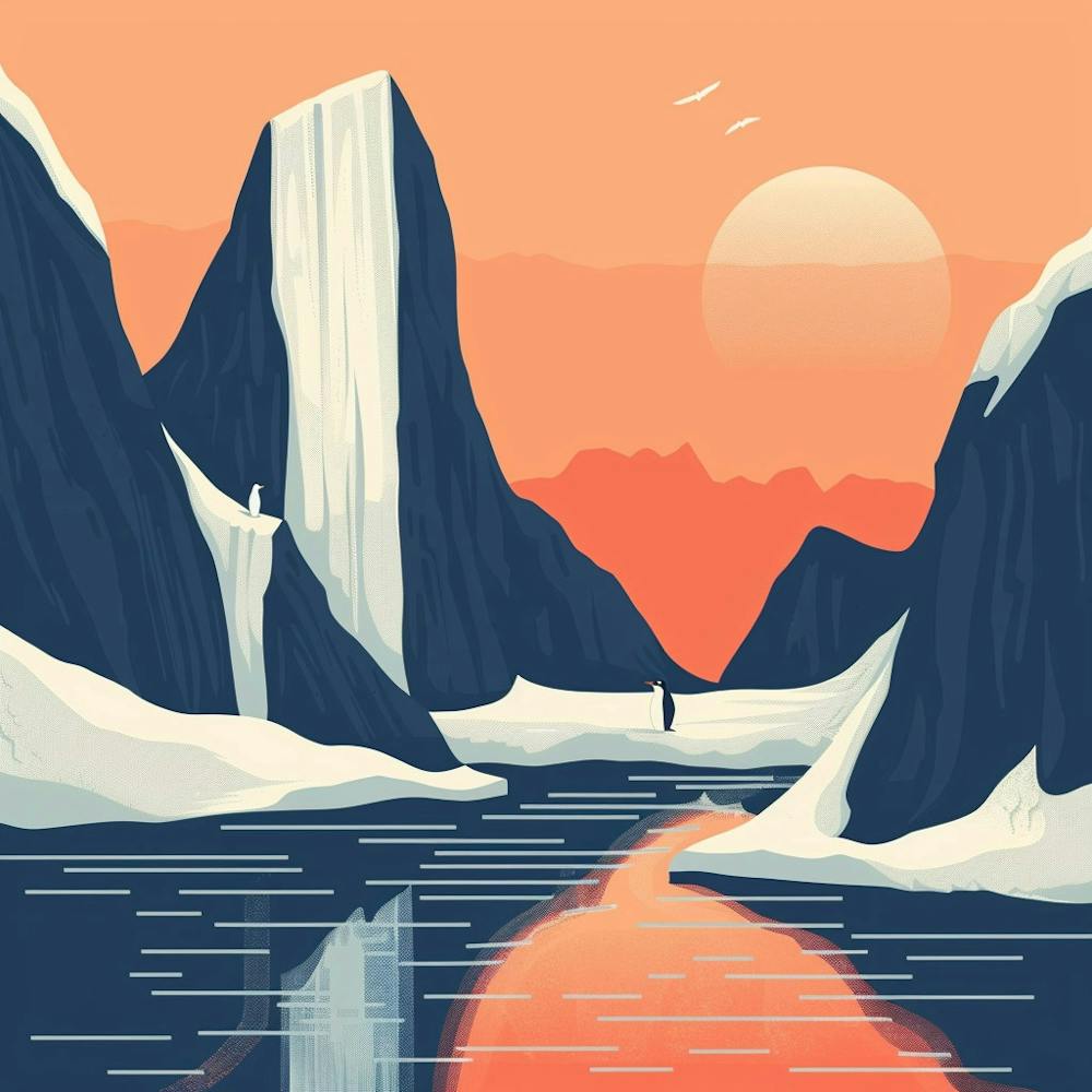 A Antarctica Vector Design Illustration 1