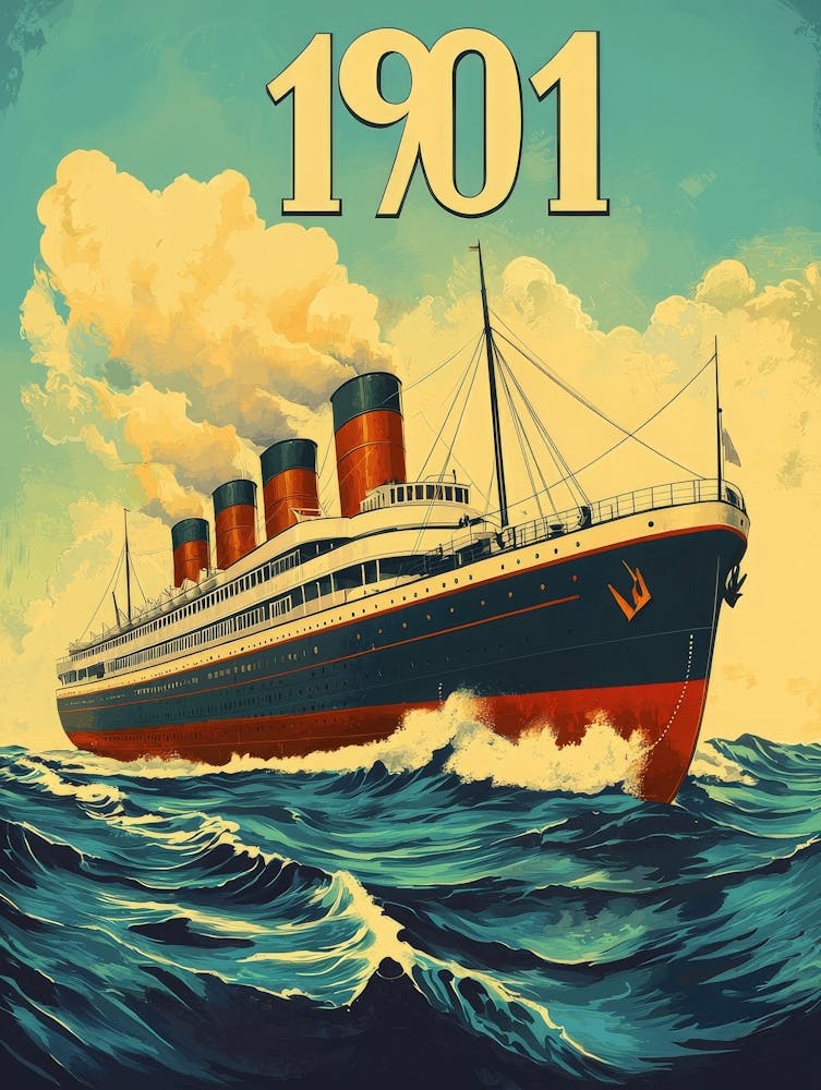 Aihrgdesign A Vintage Travel Poster Of A Grand Steamship Sail 1040ab20 E866 45cd 86ee A21101359e77 0