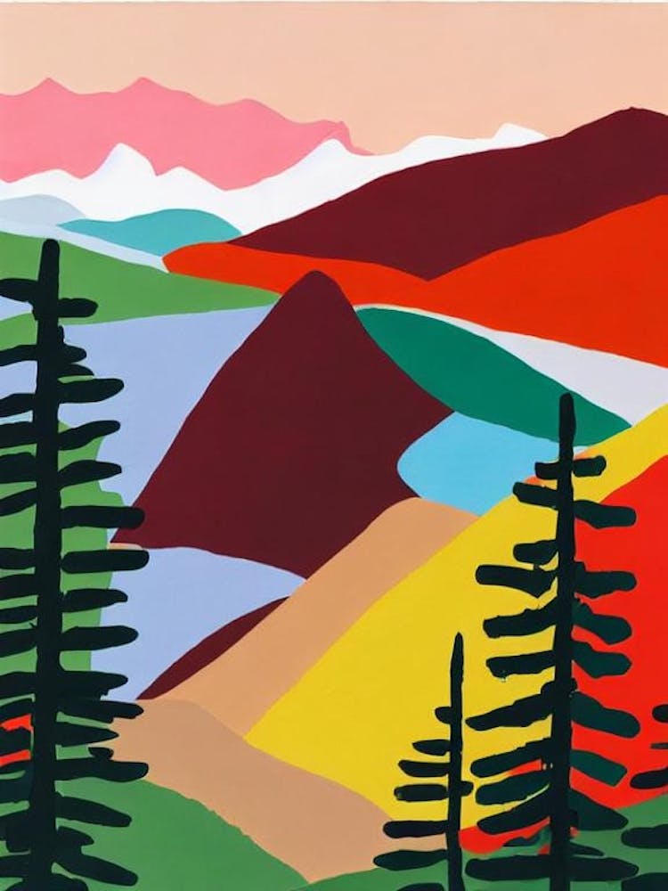 Jasper National Park 1 Canada Abstract Colourful