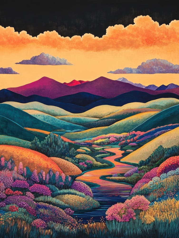 Sunset In The Mountains 2