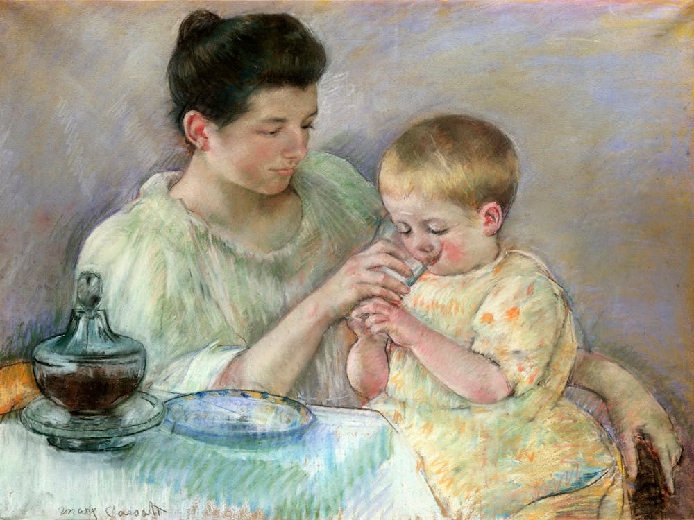 Mother Feeding Child (1898), Mary Cassatt