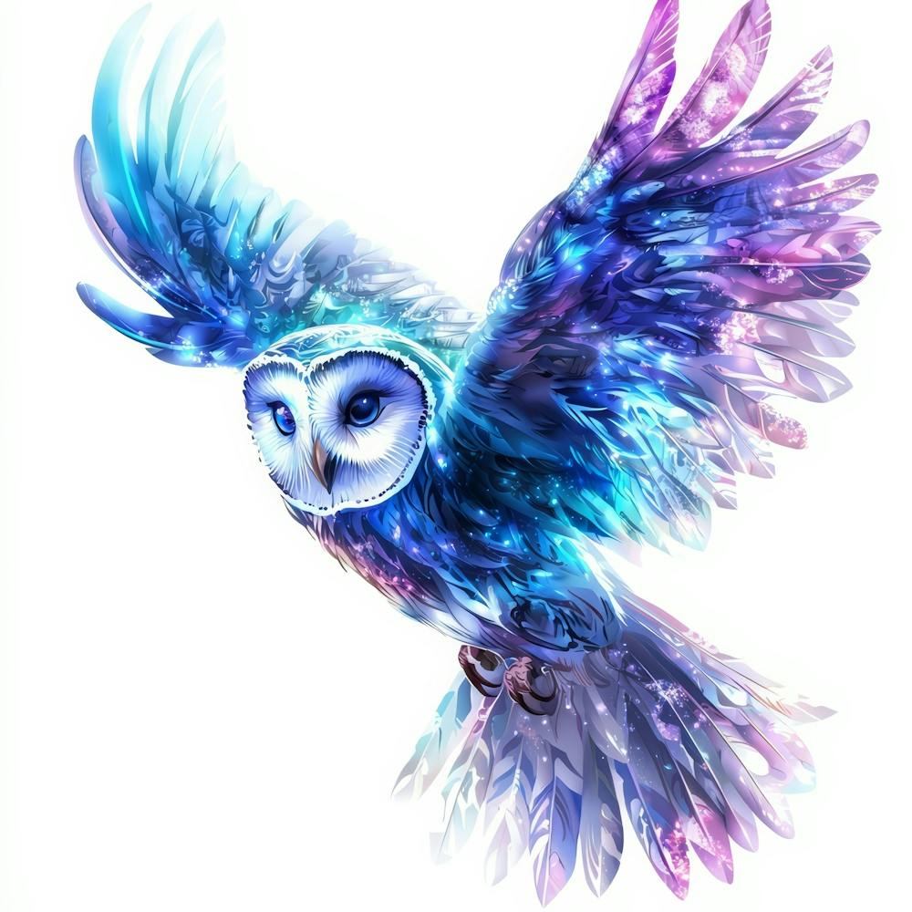 Owl In Flight