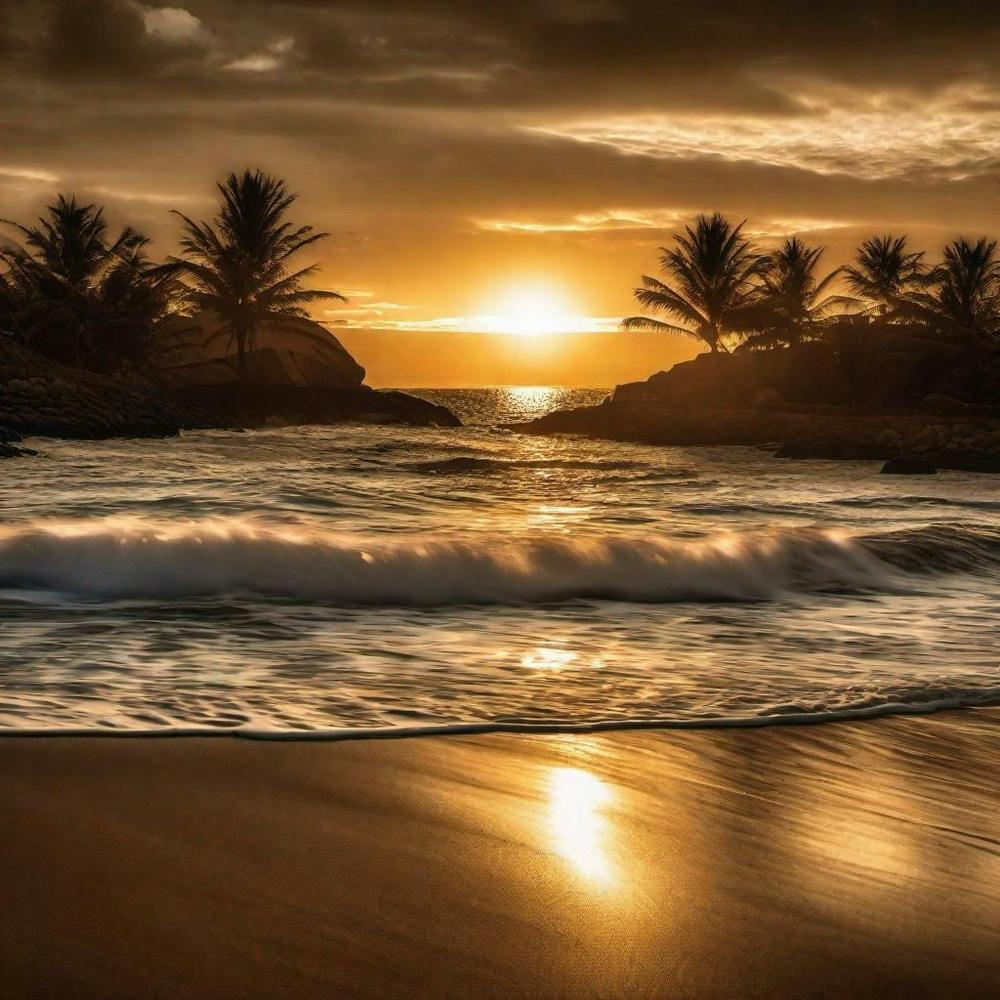 Sunset On The Beach 780