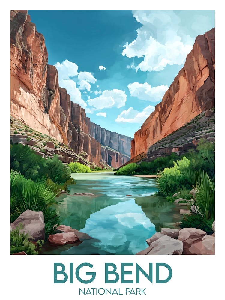 Affiche de voyage Big Bend National Park