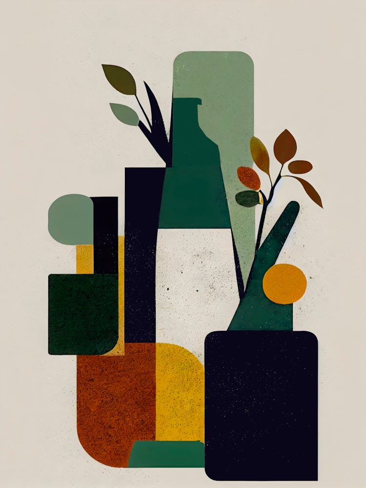 Nature Morte Avec Bouteille 1