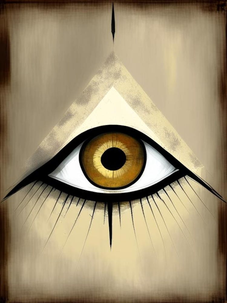 Digital Art, Symbol, Third Eye Rothko Neutral