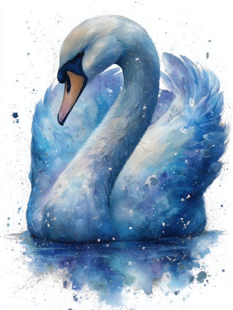 Aihrgdesign Isoliertes Aquarellgemälde von Vögeln Elegante Swa 9e99a7bd Ce82 48d3 8dde 87a21dd3962a 0