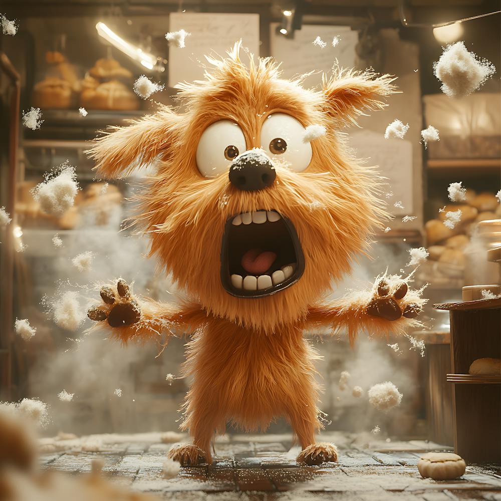 Goofy Dog in Bakery 7