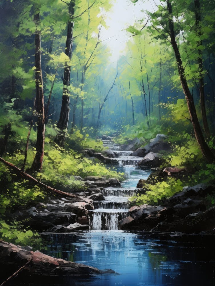 Stream In The Woods 1