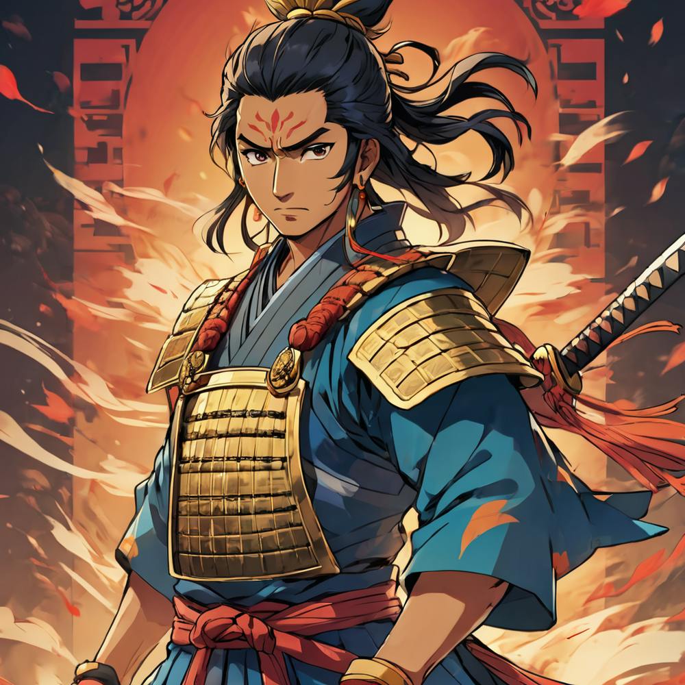 Ahom warrior as a Samurai 1