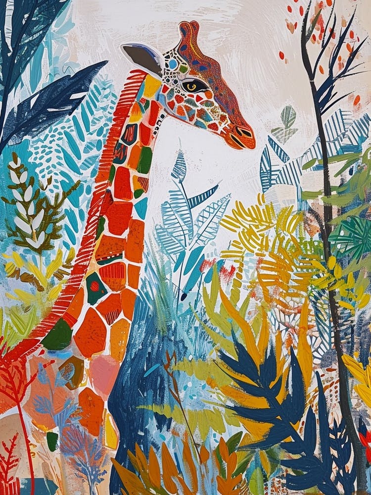 Giraffe Geometric Pattern 2