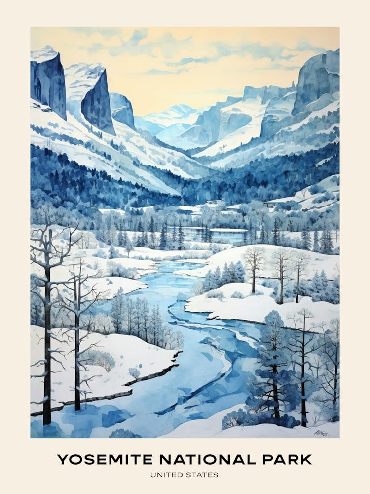 Yosemite National Park United States 1 Poster