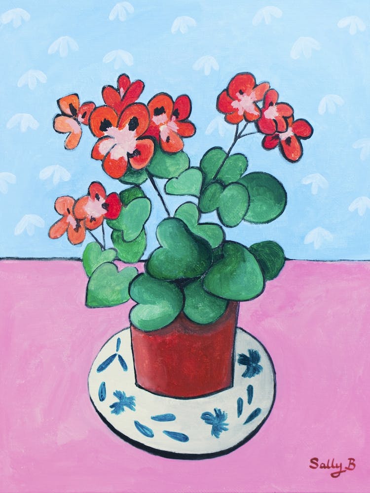 Gerabium In Pot