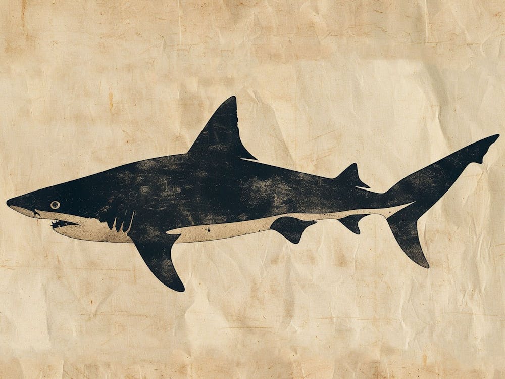 Port Jackson Shark Silhouette 6