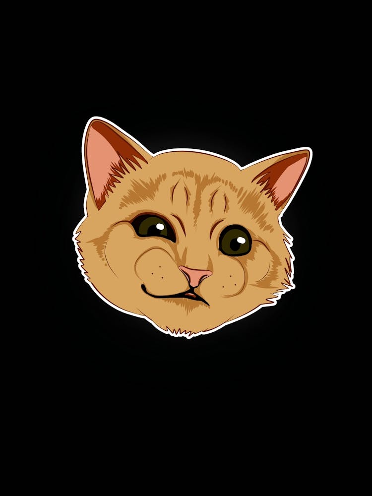Cat Face Sticker