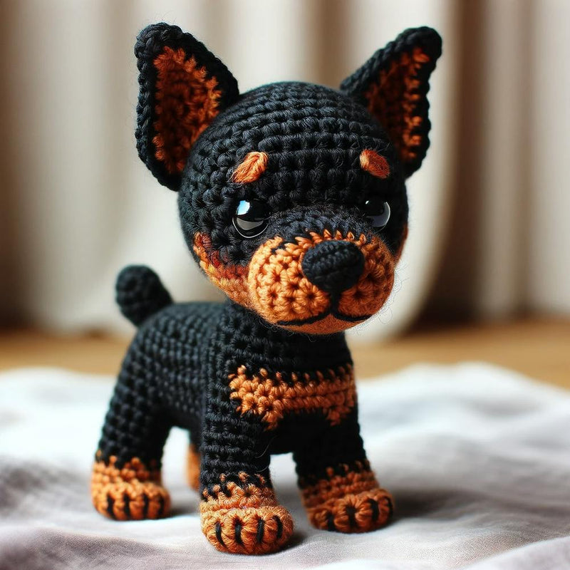 Crocheted Dobermann
