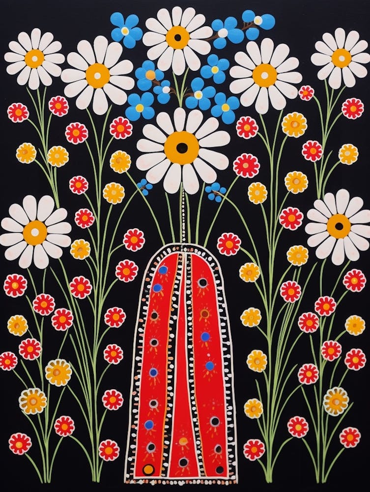 Flower Motif Painting Gypsophila Babys Breath 1