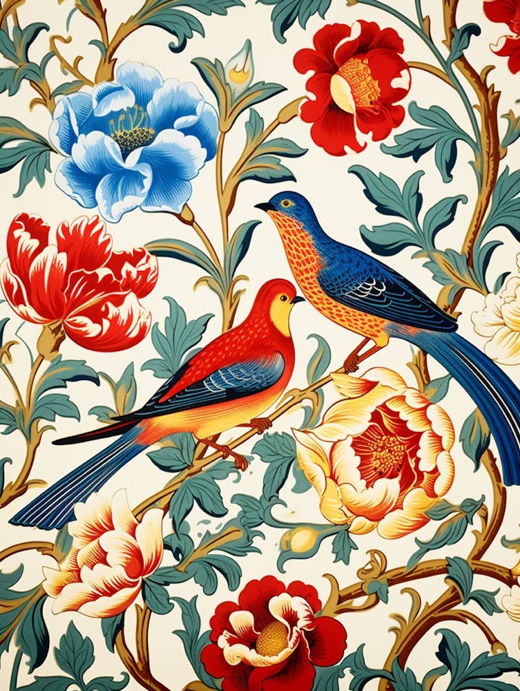 Chinese Birds And Flowers