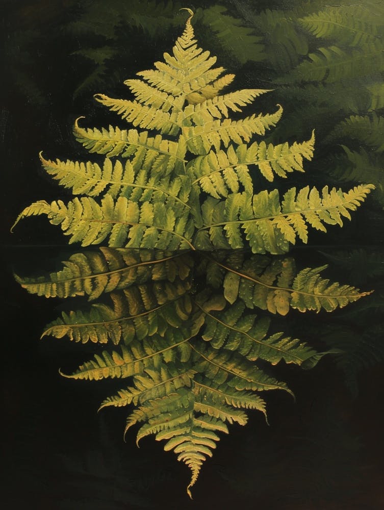 Upside Down Fern Painting 3