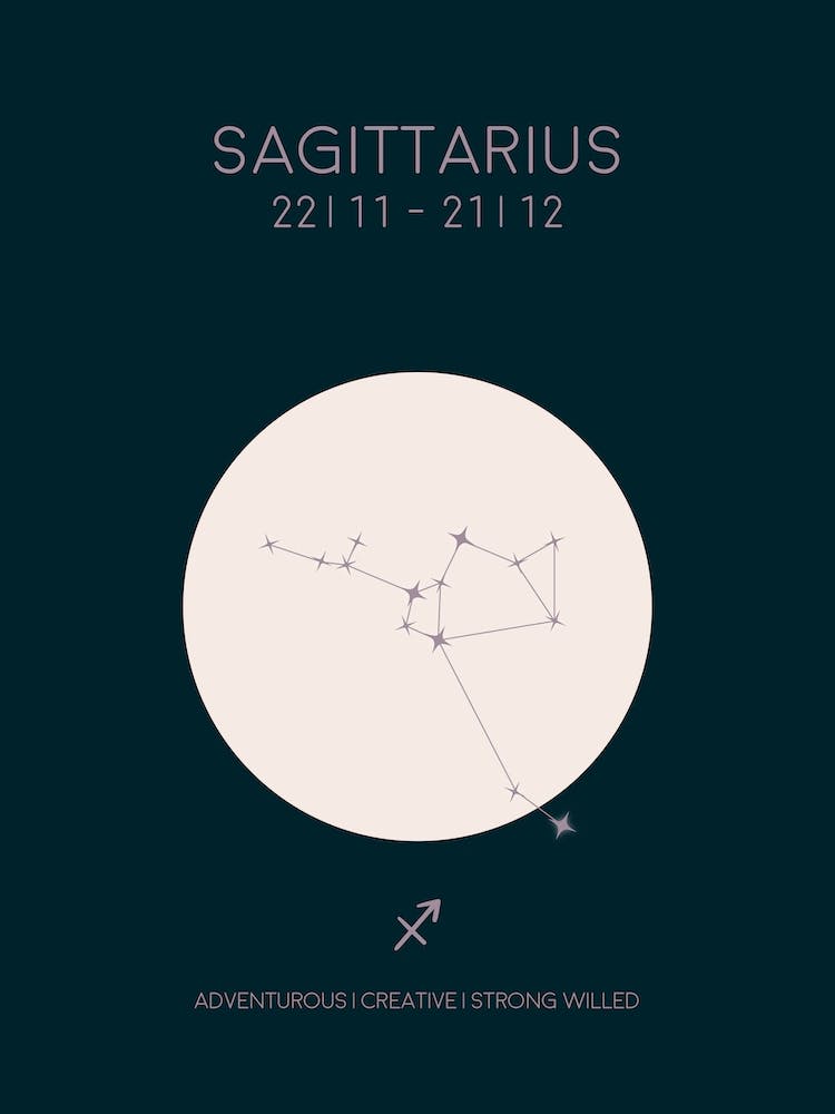 Sternzeichen Schütze im Dunkeln