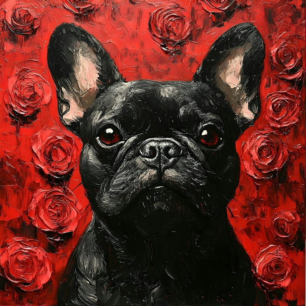Frenchie und Rosen 4