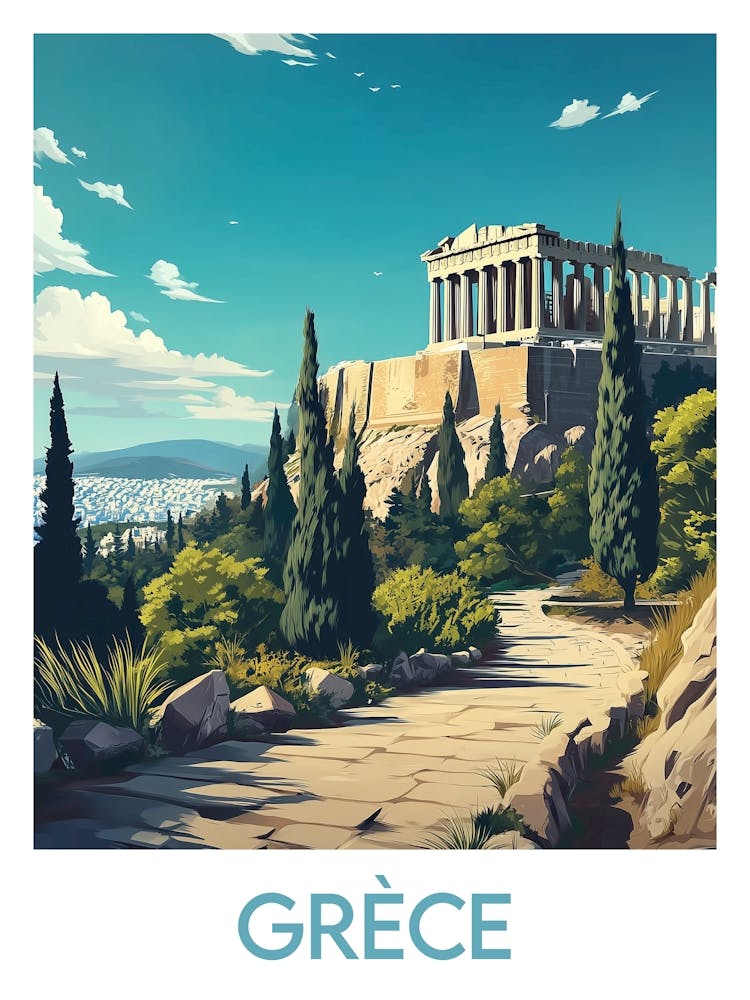 Affiche de voyage Grèce