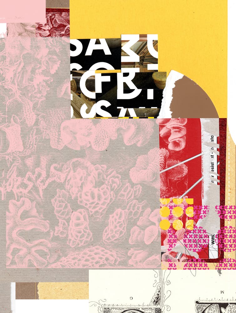 Daydream In Rosa Träumen Strukturiert Versunken Sinkend