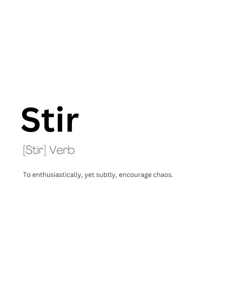 Stir Definition Meaning