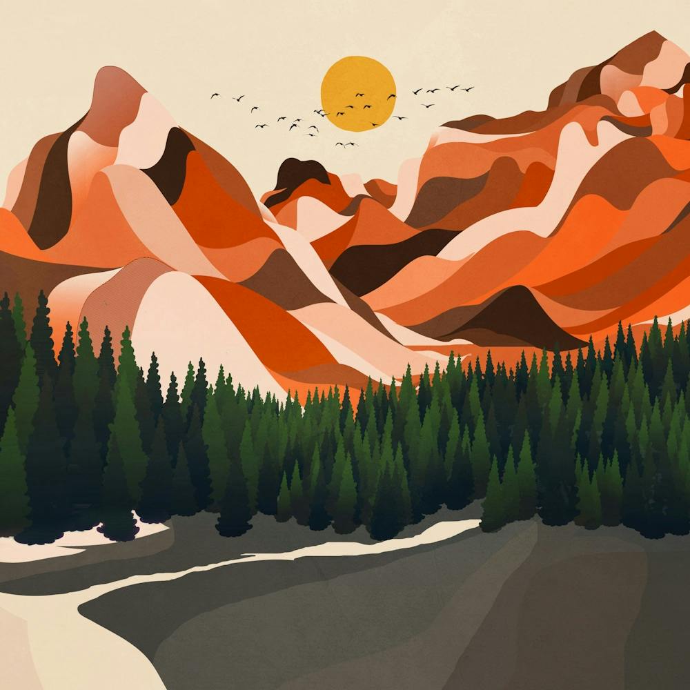 Colorful Mountains Ranges