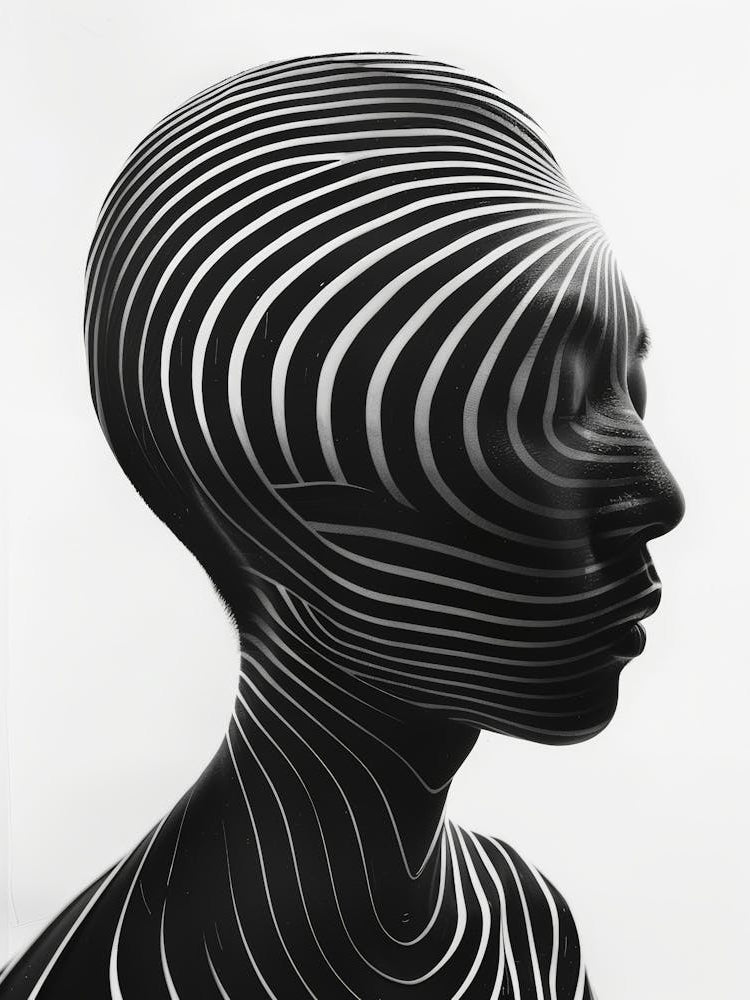 Black And White Portrait Of A Woman 1