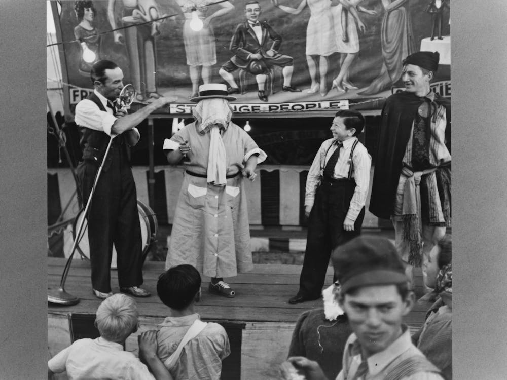 Klamath Falls, Oregon, Sideshow At The Cicus By Russell Lee