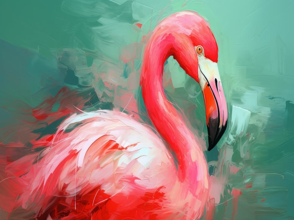 Flamingo-Gemälde