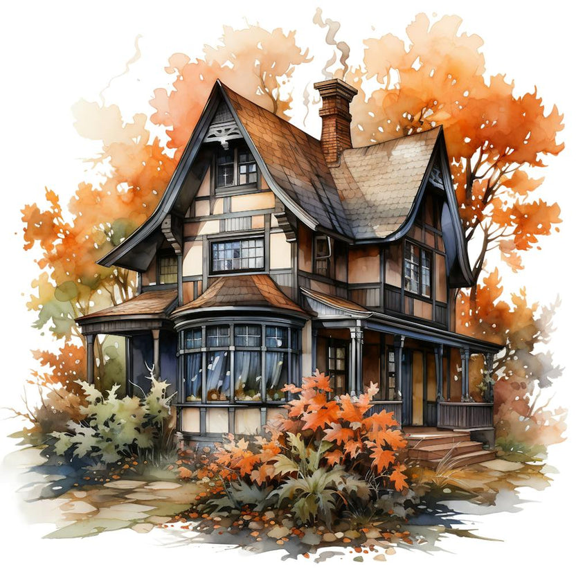 Watercolor Of A House 2
