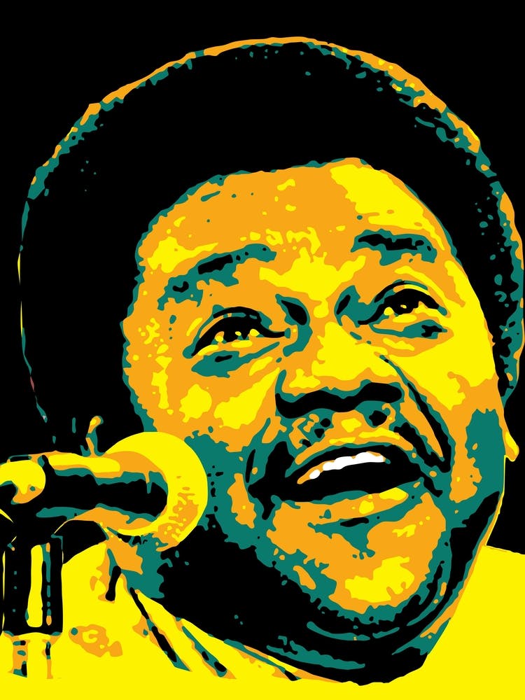Fats Domino Music Pianist Legend in Pop Art
