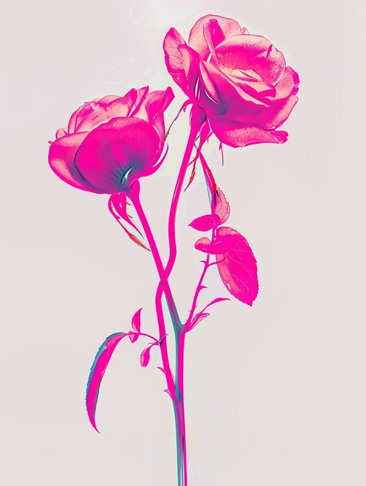 Hot Pink Rose 2