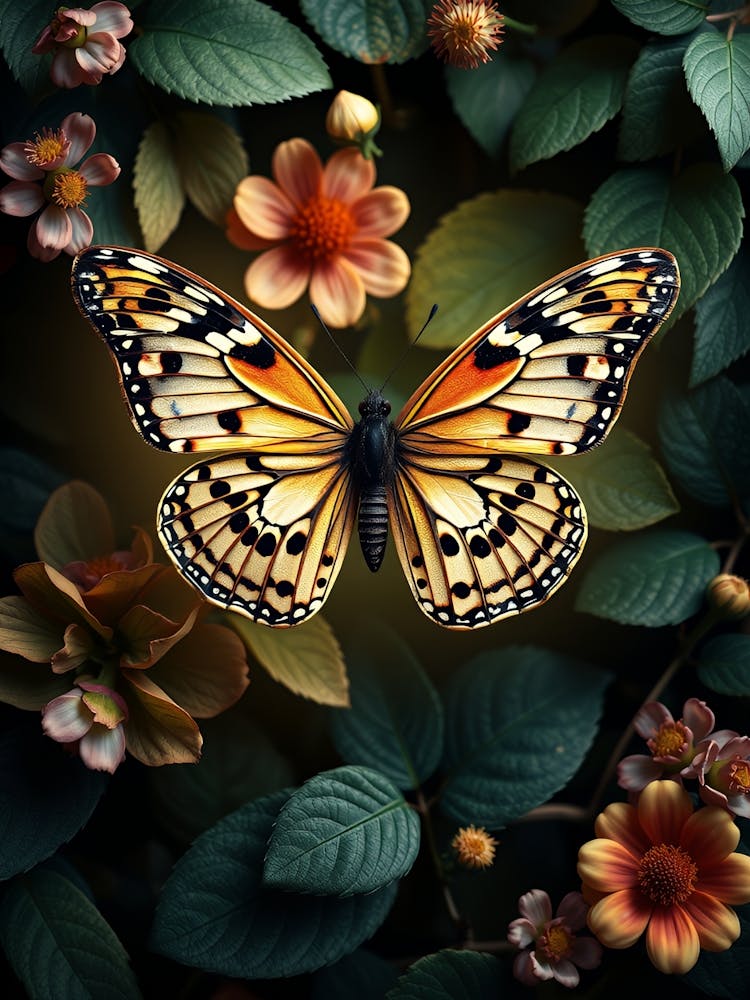 Butterfly On A Flower 2