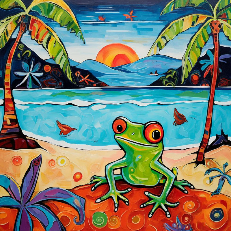Frog On The Beach 2