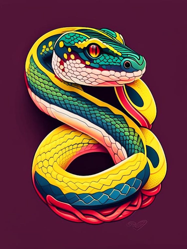 Boa Jamaïcain Style Tatouage