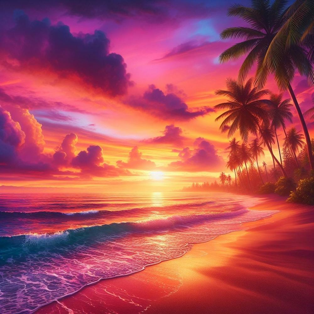 Sunset At The Beach 1