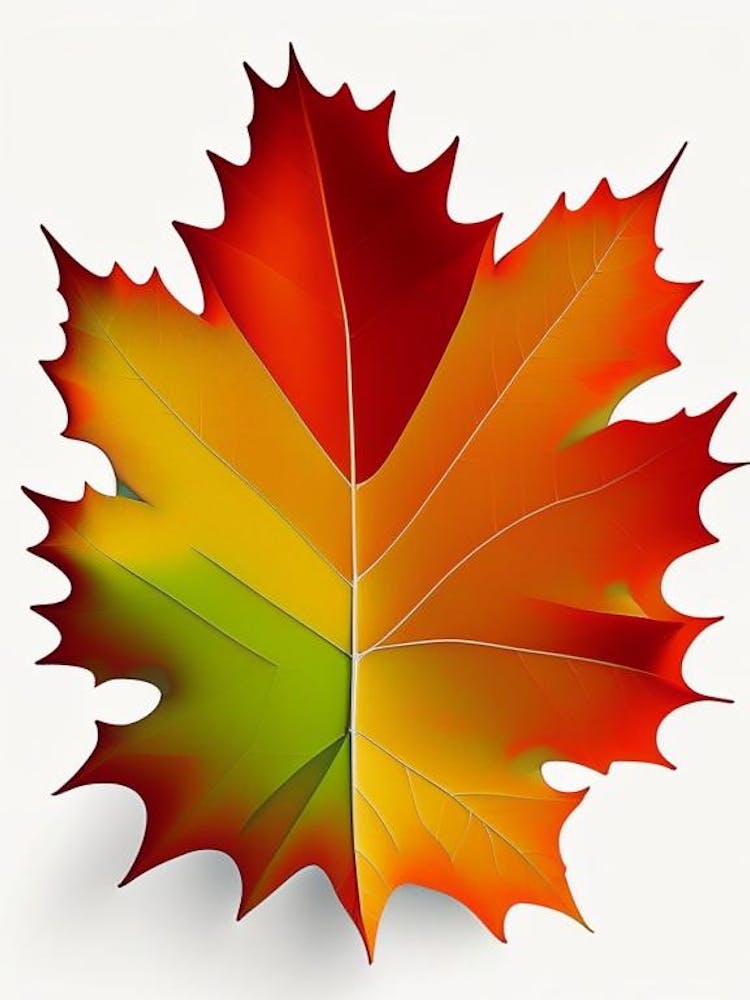 Sugar Maple Leaf Vibrant Inspired 2