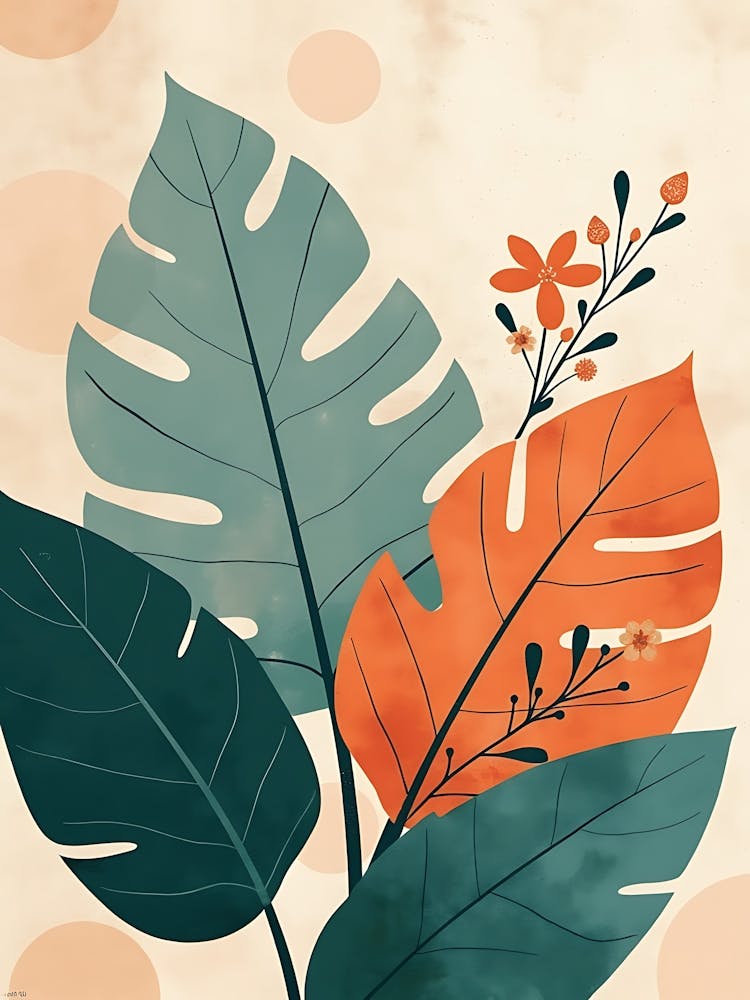 Tropical Leaves Canvas Print